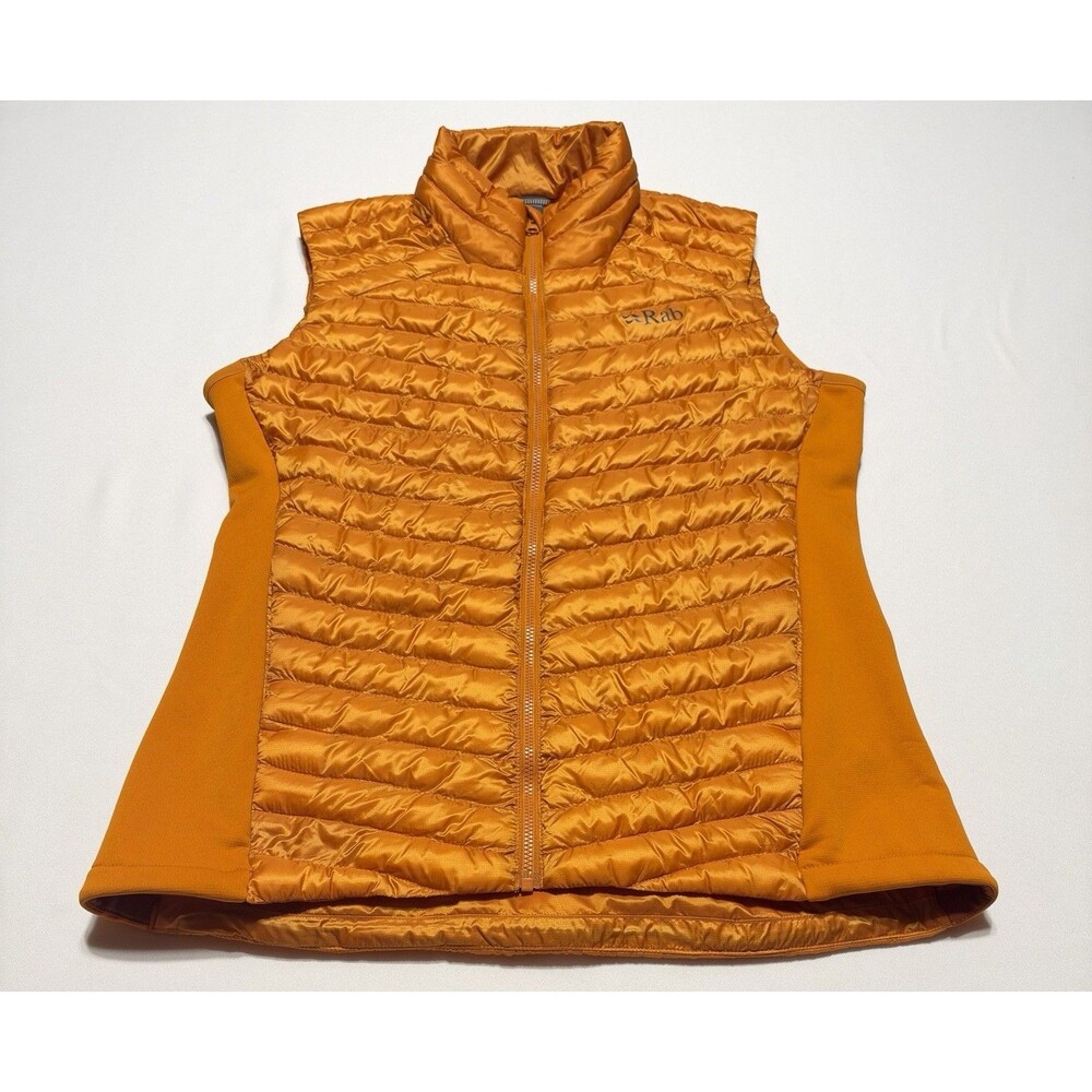 Rab Womens Cirrus Flex 2.0 Insulated Puffer Vest PERTEX QUANTUM PrimaLoft Orange